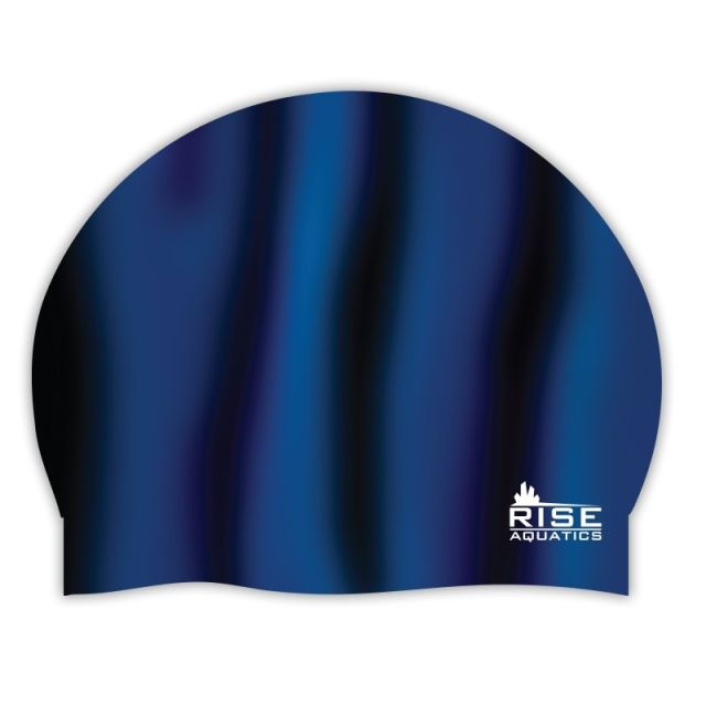 RISE Aquatics Team Tie-Dye Silicone Cap