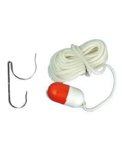 60' Throw Rope with Float & Ring Buoy Holder
