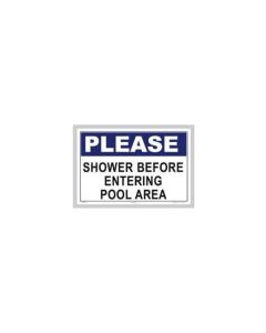 Please Shower Sign