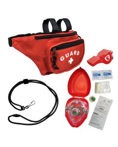 Guard Red Waterpark Hip Pack/Pocket Mask Combo Kit